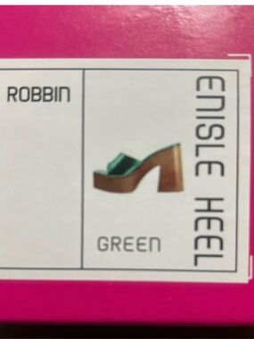 Cape Robbin Green Platform Clog Sandal NWT in box
